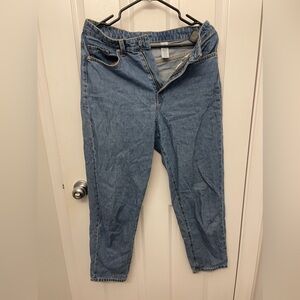 hm loose mom jeans ultra high waist ankle length